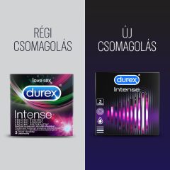 Durex Intense - gerippte und gepunktete Kondome (3er Pack) -