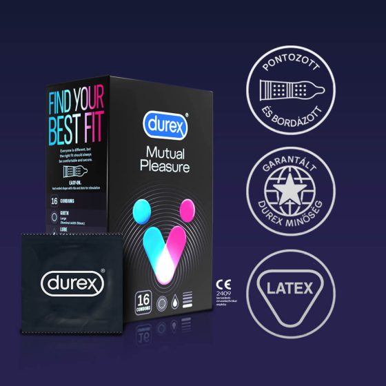 Durex Mutual Pleasure - Ejakulationsverzögernde Kondome (16 Stück)