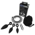 Bathmate Anal Training Plugs Vibe - vibrierendes Analplug-Set (schwarz)