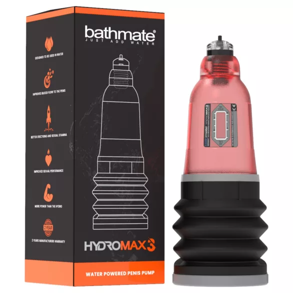 Bathmate Hydromax3 - Hydropumpe (rot)