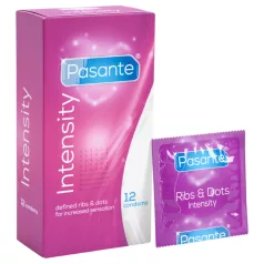 Pasante - gerippte, genoppte Kondome (12 Stk.)