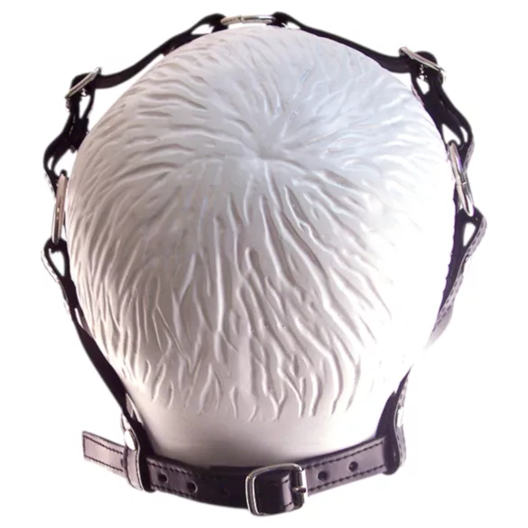 Rouge - Echtes Leder Maske und Mundknebel (Schwarz)