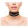 Rouge - Echtes Leder-Halsband (Schwarz)