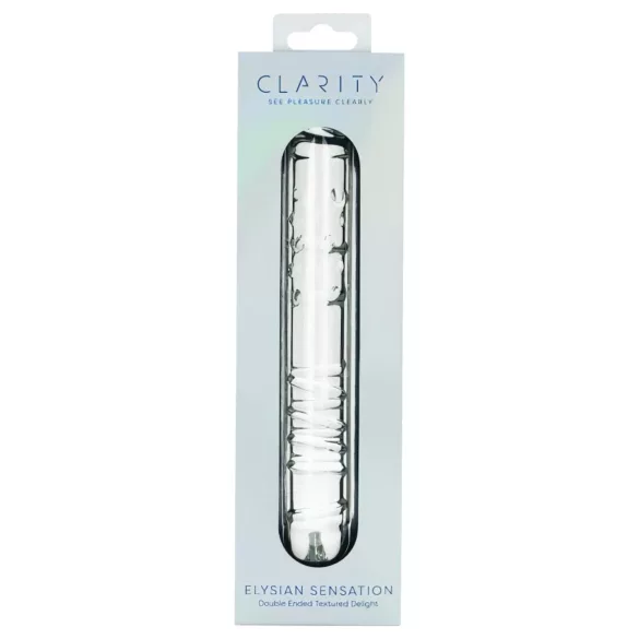 Clarity - doppelseitiger Glasdildo (transparent)