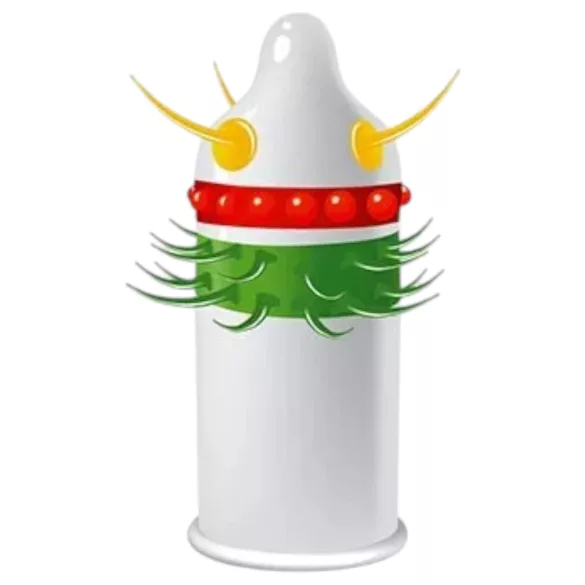 Egzo Jolly Roger - genoppter, gerippter Kondom (1 Stk.)