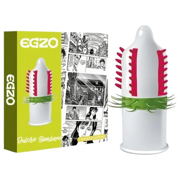 Egzo Dulche Bombero - stachelige, stimulierende Kondom (1 Stk.)