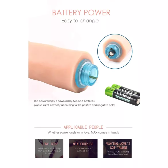 Lonely Max - Naturgetreuer Vibrator (17cm)