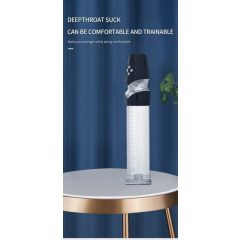   Einsame Stimme - stöhnende, automatische Penispumpe (transparent-schwarz)