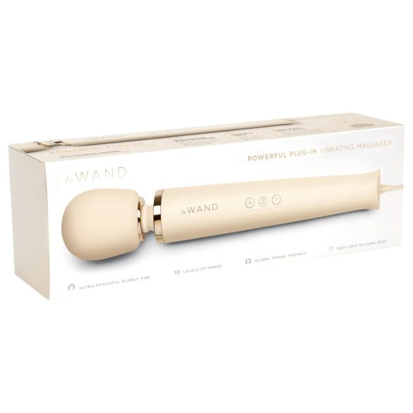 le Wand - exklusiver, elektrischer Massage-Vibrator (beige)