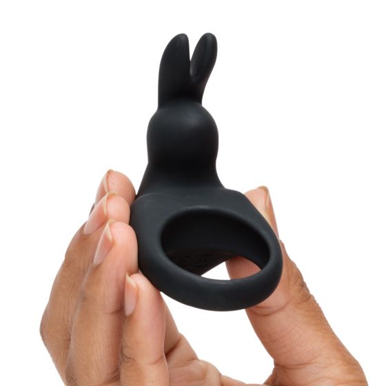 Happyrabbit Cock - aufladbarer Vibrations-Penisring (schwarz)