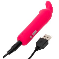   Happyrabbit Bullet - wiederaufladbare, kaninchenförmige Stabvibrator (rosa)