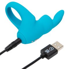   Happyrabbit Cock - wiederaufladbarer Vibrationspenisring (blau)