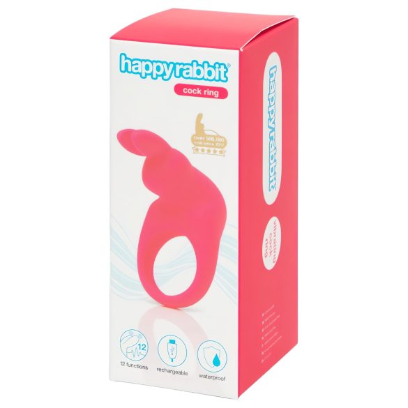 Happyrabbit Cock - Wiederaufladbarer Vibrationsring (Rosa)