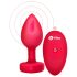 b-vibe Herz - Akku Funk Anusvibrator (rot)