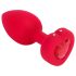 b-vibe Herz - Akku Funk Anusvibrator (rot)