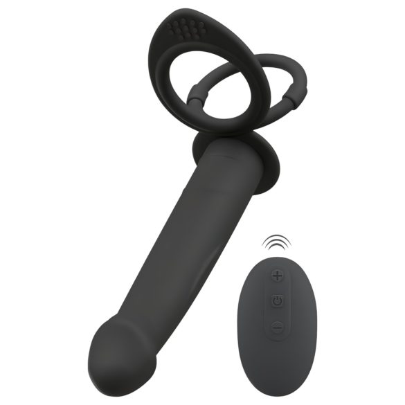 Black Velvet Double F - Analdildo zum Umschnallen (schwarz)