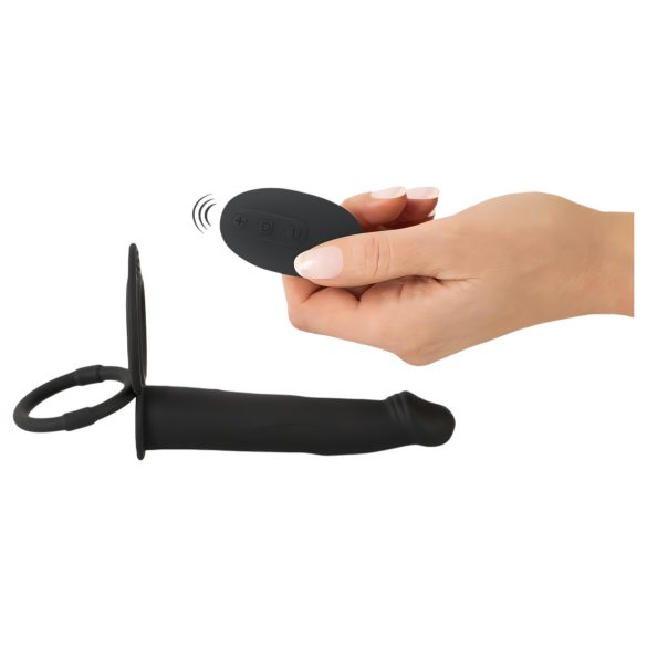 Black Velvet Double F - Analdildo zum Umschnallen (schwarz)