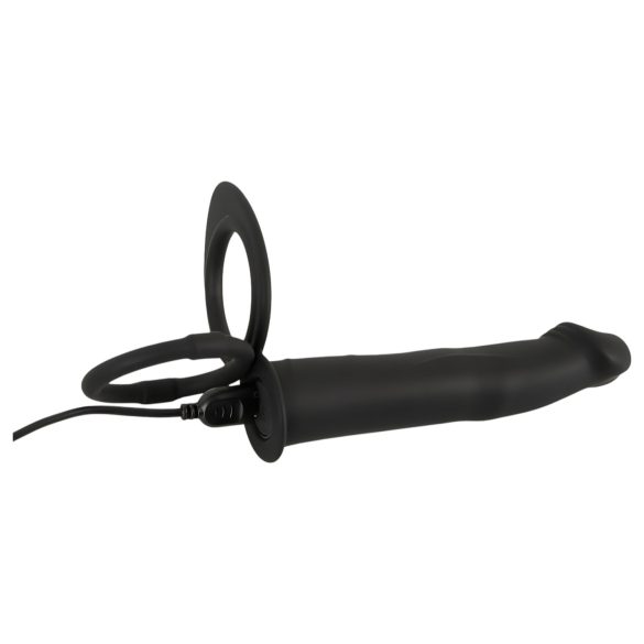 Black Velvet Double F - Analdildo zum Umschnallen (schwarz)