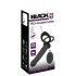 Black Velvet Double F - Analdildo mit Gurt (schwarz)