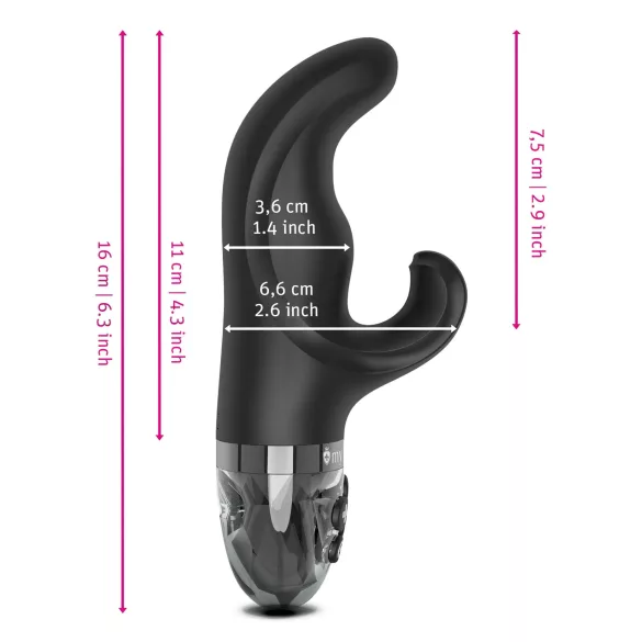 mystim Hop Hop Bob E-Stim - Akku Elektro-Vibrator (Schwarz)
