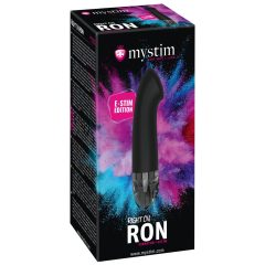   mystim Right on Ron E-Stim - wiederaufladbarer, elektrischer G-Punkt-Vibrator (schwarz)
