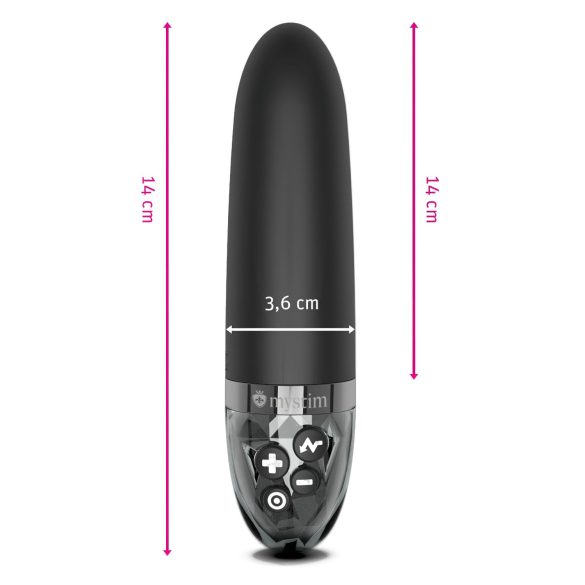 mystim Sleak Freak E-Stim - wiederaufladbarer Elektro-Vibrator (schwarz)