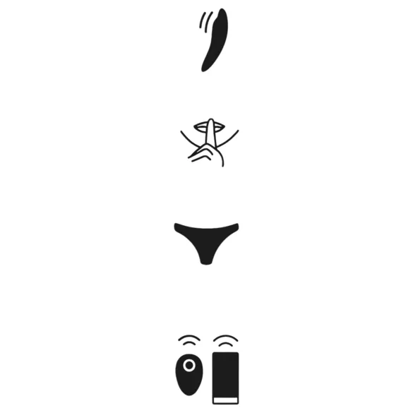 We-Vibe Moxie+ - tragbarer Klitorisstimulator mit App- und Fernbedienung (schwarz)