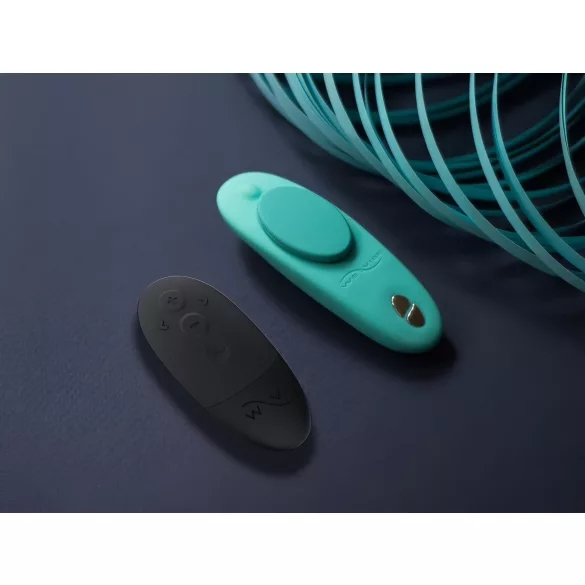 We-Vibe Moxie+ - tragbarer Klitorisvibrator mit App- und Fernbedienung (türkis)