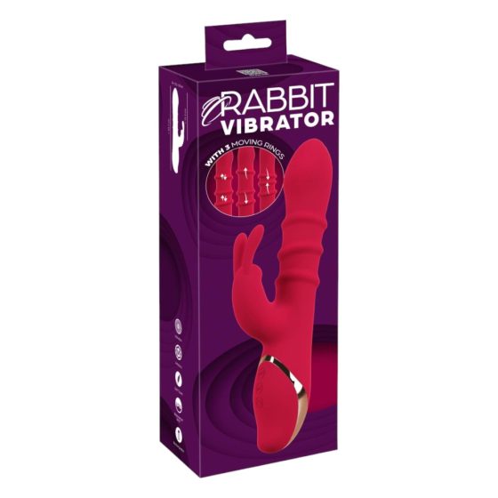 You2Toys Hase - beweglicher Ring Vibrator (rot)