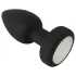 ANOS - leuchtender, vibrierender Analplug (schwarz)