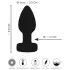 ANOS - leuchtender, vibrierender Analplug (schwarz)
