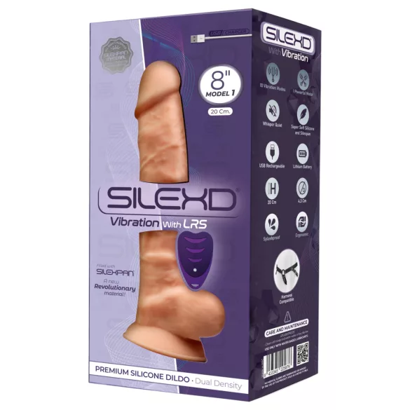 Silexd 8 - Fernbedienbarer Hoden-Vibrator (Natur)