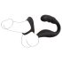 Rebel – Prostata-Vibrator mit Penis- & Hodenring (schwarz)