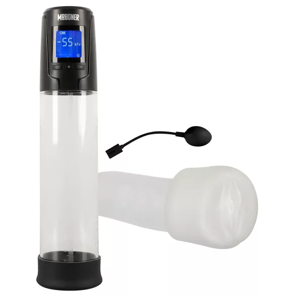 Mister Boner - Akku-Penis-Pumpe, automatisch (schwarz-klar)