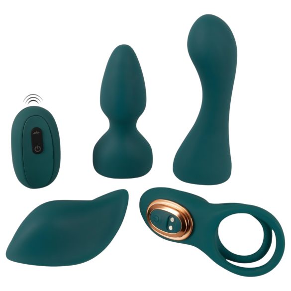 Paareliebling - 4in1 Fernbedienungs-Vibrator (Türkis)