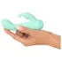 Cuties Mini 4 - Akku, wasserdichter Hasenvibrator (grün)