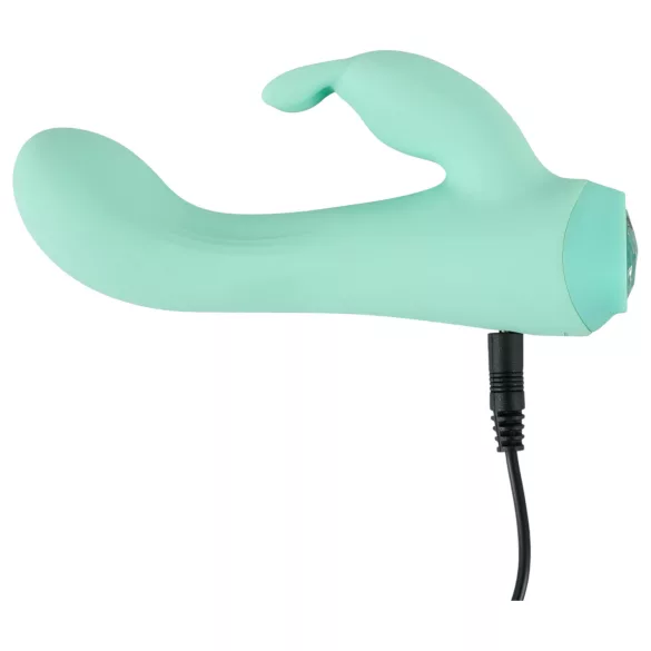 Cuties Mini 4 - Akku, wasserdichter Hasenvibrator (grün)