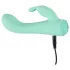 Cuties Mini 4 - Akku, wasserdichter Hasenvibrator (grün)