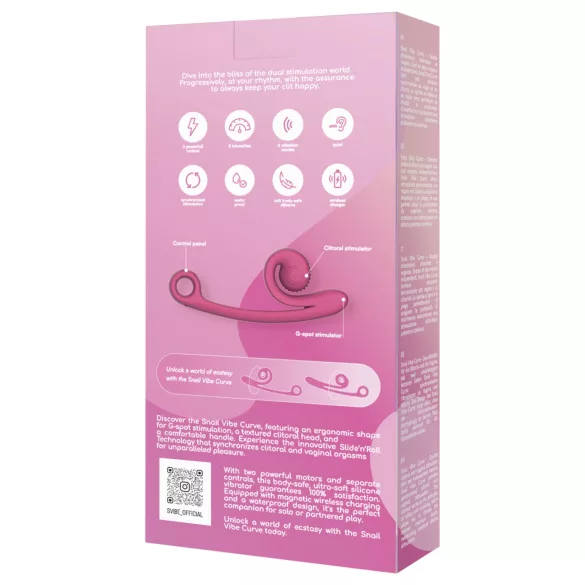 Snail Vibe Curve - 2-in-1 Klitorisvibrator (Pink)