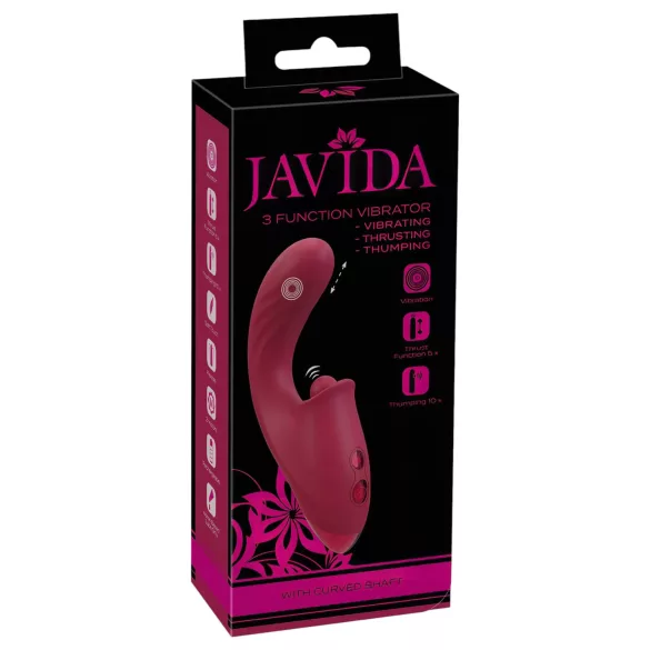 Javida - 3in1 Zungenvibrator (rot)