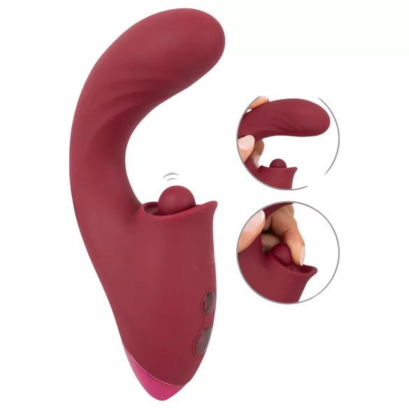 Javida - 3in1 Zungenvibrator (rot)