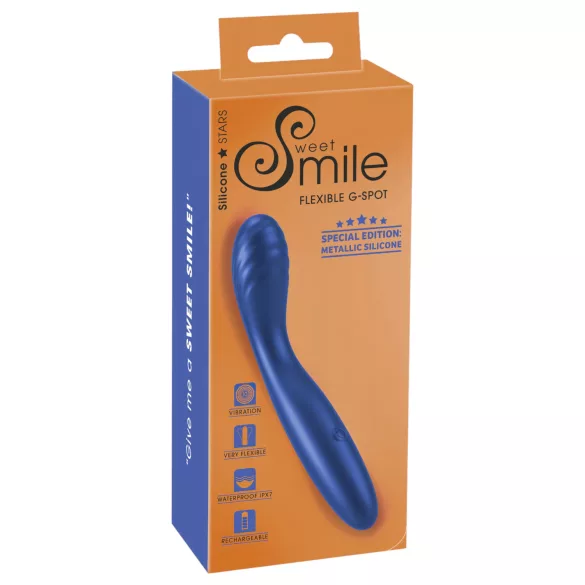 Smile - flexibler G-Punkt Vibrator (blau)