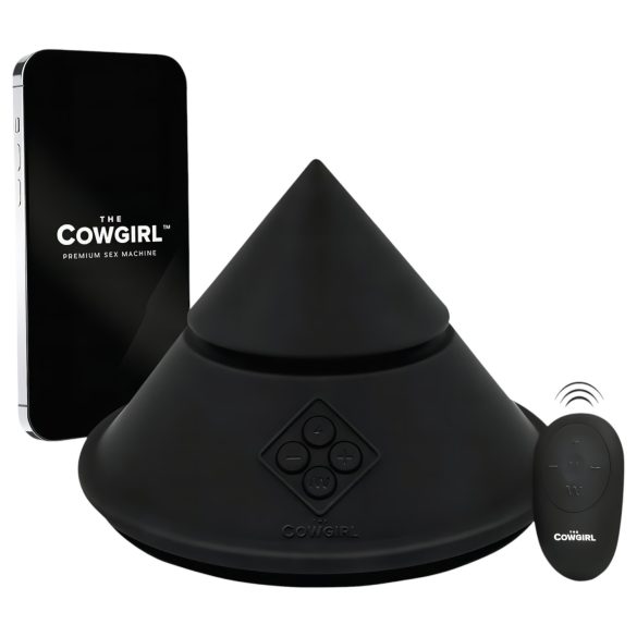 The Cowgirl Cone - Intelligente Sexmaschine mit verschiedenen Aufsätzen (schwarz)