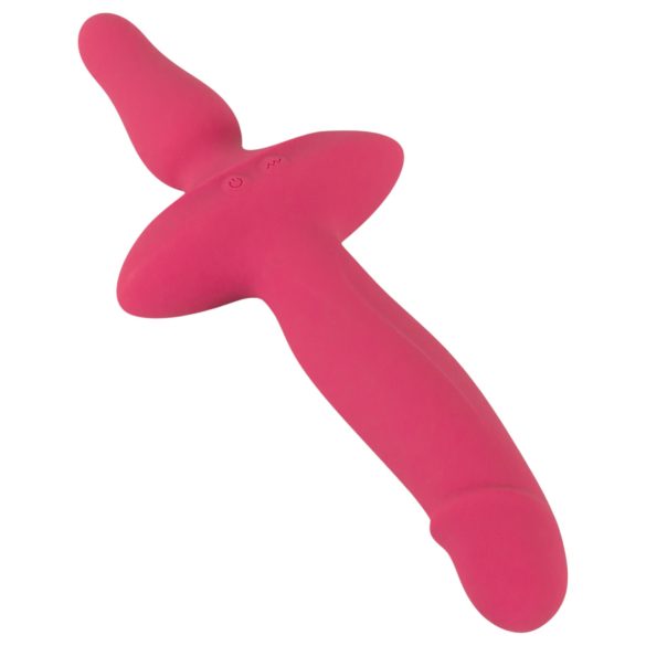 Couples Choice - 2in1 Vibrator und Analplug (pink)