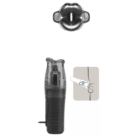 Stroker - Saugende, vibrierende Masturbator (Grau)