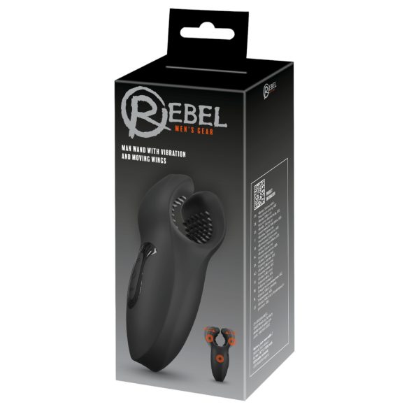 Rebel - Beweglicher Penisvibrator, vibrierend (schwarz)