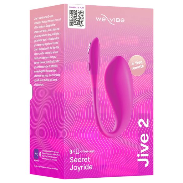 We-Vibe Jive 2 - Wiederaufladbares, smartes Vibro-Ei (pink)