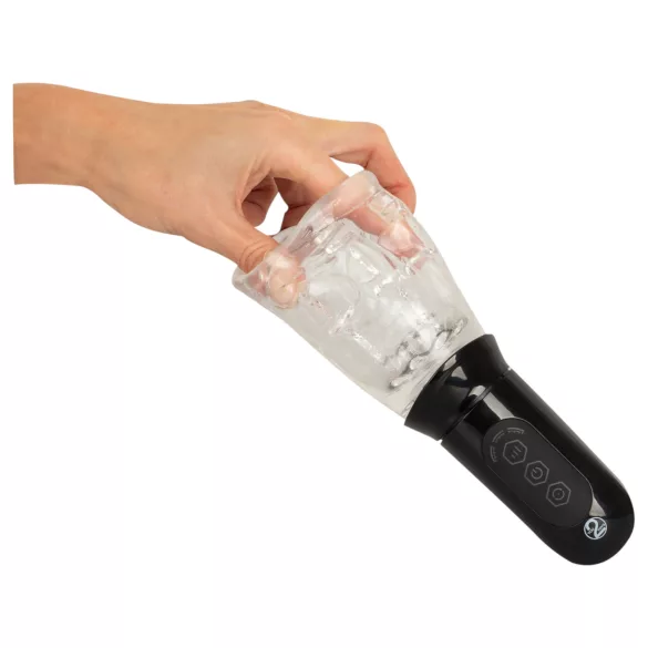 Stroker - vibrierender, rotierender Masturbator (transparent)