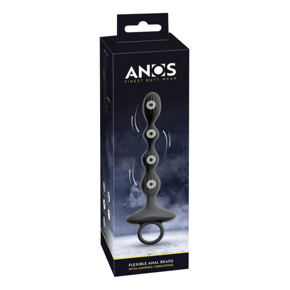 Anos - 2-Motoriger Analvibrator mit Beweglichen Kugeln (Schwarz)