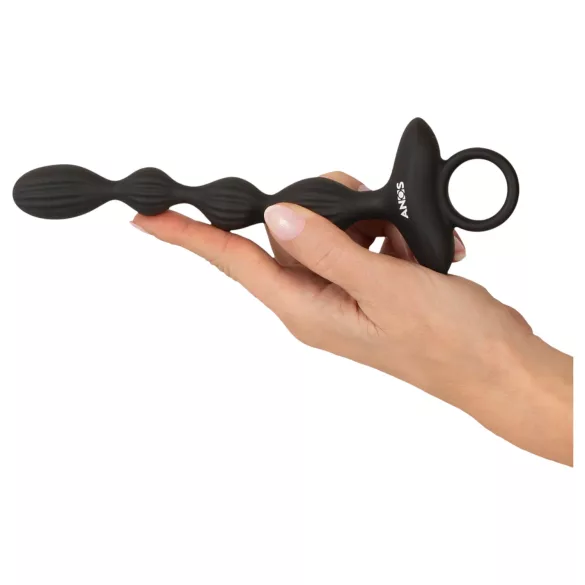 Anos - 2-Motoriger Analvibrator mit Beweglichen Kugeln (Schwarz)